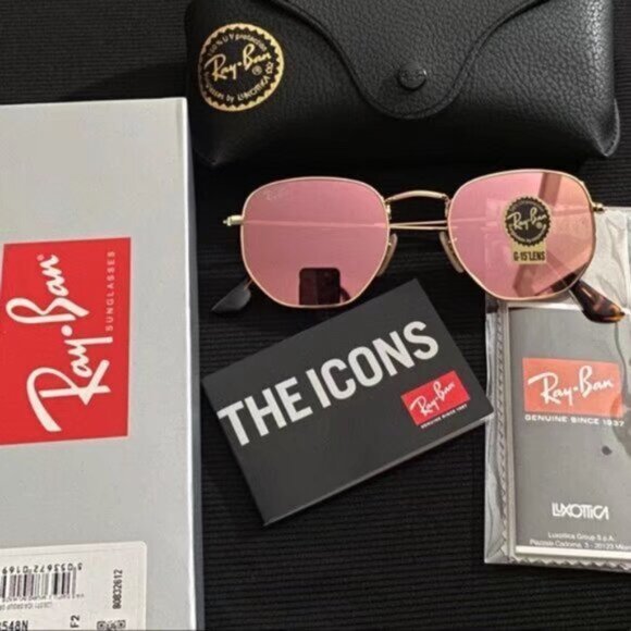 Authentic Ray-Ban Hexagonal 3548N 51MM - Picture 1 of 5